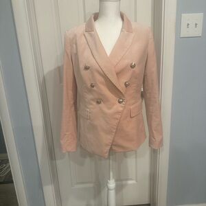 White House Black Market Blush Double-Breasted Blazer